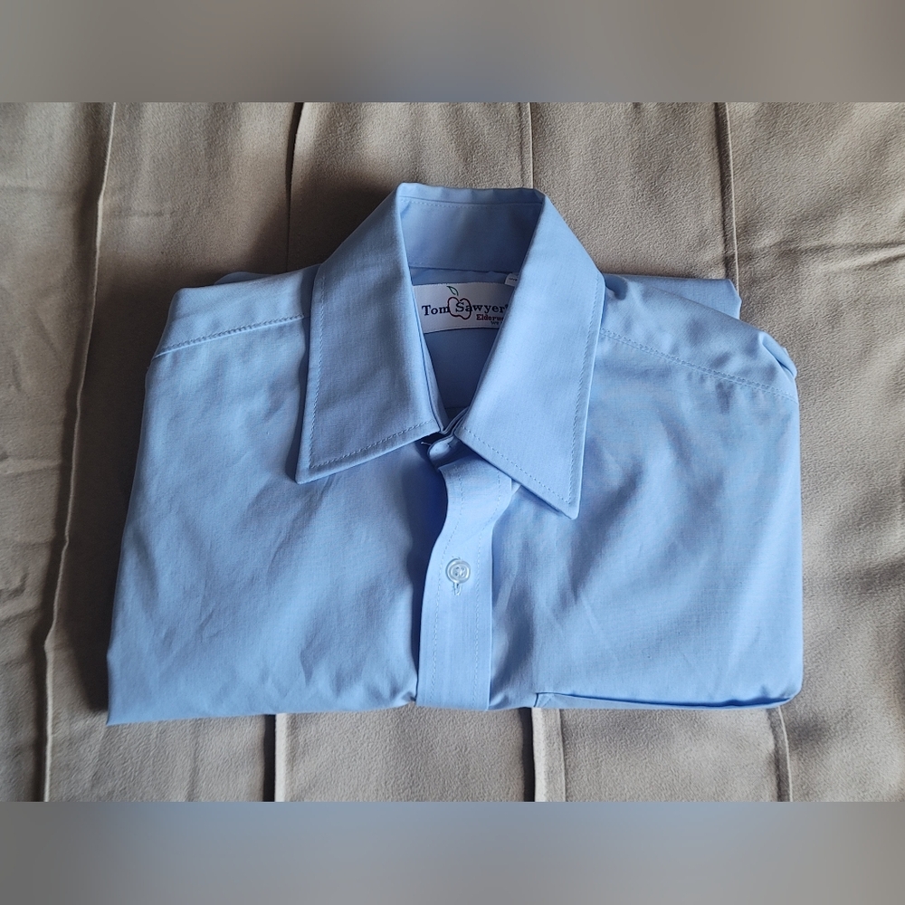 TOM SAWYER Big Boys Uniform Dress Shirt, Size 16